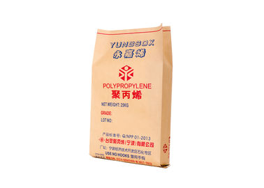 China Único/saco de papel costurado dobro do cimento do plástico laminado, sacos de papel da soldadura térmica fornecedor