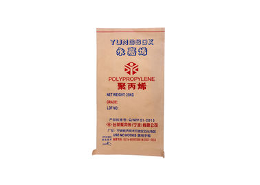 China Saco de papel plástico de Kraft do saco de papel da soldadura térmica com material tecido Pp da tela fornecedor
