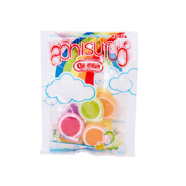 China Sacos macios da embalagem do açúcar dos doces com impressão a cores completa feita sob encomenda da janela clara fornecedor