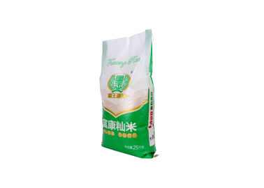 China Sacos de empacotamento tecidos PP imprimindo dobro do arroz com a linha de costura clara da janela fornecedor