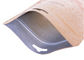 Sacos de papel duráveis de Kraft Brown com o OEM alinhado folha da resistência de umidade do zíper fornecedor