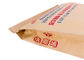 Único/saco de papel costurado dobro do cimento do plástico laminado, sacos de papel da soldadura térmica fornecedor