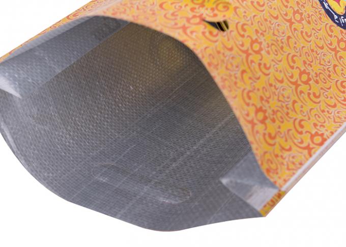 Sacos tecidos PP de alumínio da laminação dos sacos da folha do reforço lateral com a costura da linha do punho