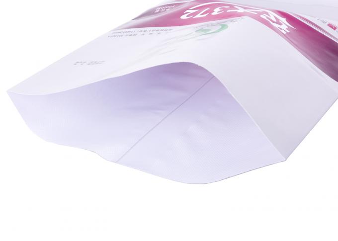 Dobra dobro sacos tecidos laminados, saco de papel branco tecido PP de Kraft da tela