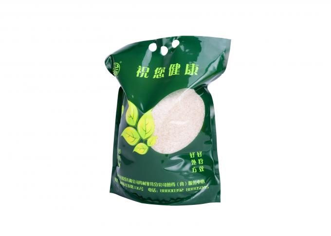 Os sacos claros do produto comestível da janela para o arroz/petisco que empacota 17 impermeáveis rosqueiam densamente