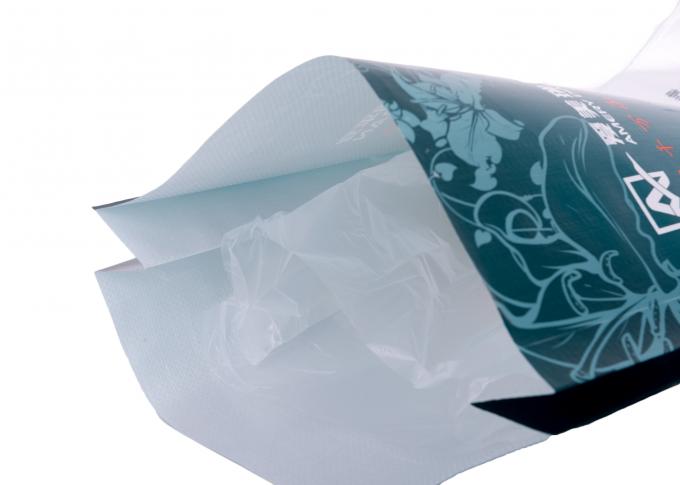 Os sacos impressos costume de empacotamento do material de construção recicl o saco tecido PP com calor - parte inferior da selagem