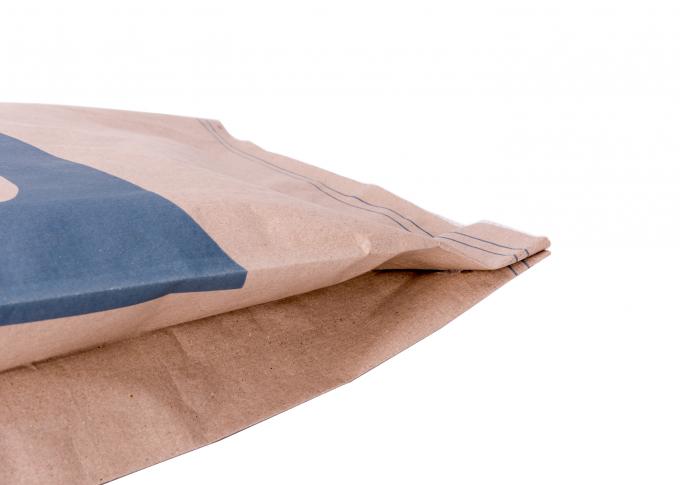 Os sacos de papel de Multiwall do produto comestível levantam-se o calor do malote - selar única/dobro costurado