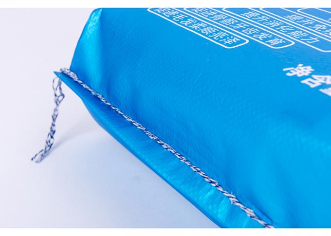 Sacos de alimentação tecidos do polipropileno do produto comestível, sacos polis tecidos parte inferior da costura da linha