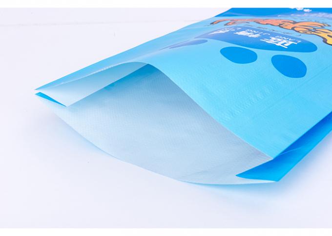 Sacos de alimentação tecidos do polipropileno do produto comestível, sacos polis tecidos parte inferior da costura da linha