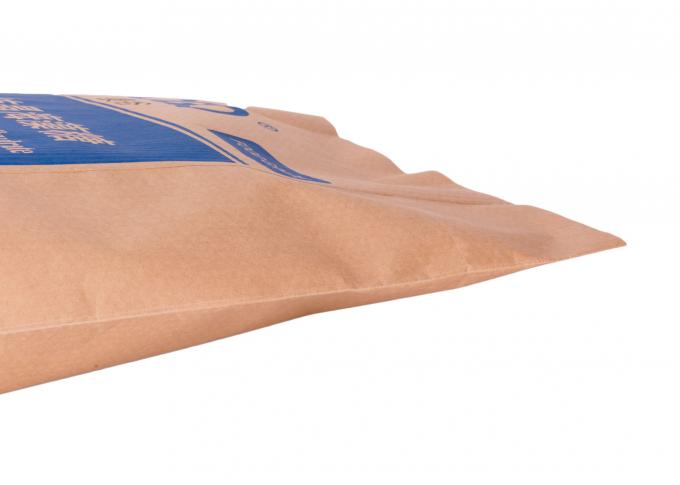 Sacos de empacotamento do adubo composto do papel de embalagem de Multiwall Com à prova de água Ziplock