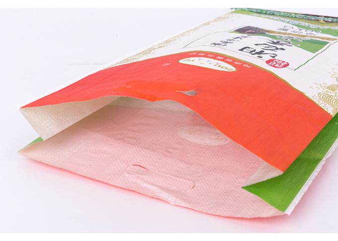 Sacos de empacotamento tecidos PP do arroz com o dobro do punho que imprime o peso de carga 10kg