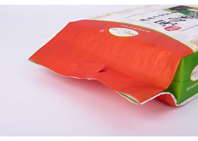 Sacos de empacotamento tecidos PP do arroz com o dobro do punho que imprime o peso de carga 10kg