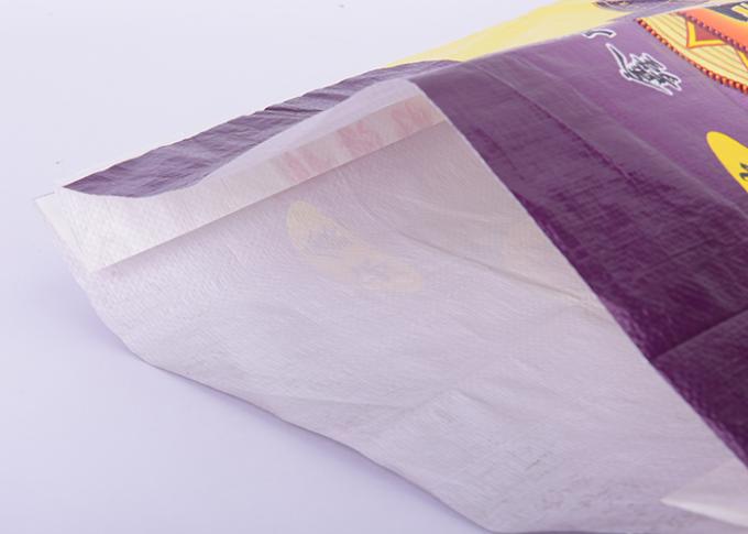 O costume do produto comestível imprimiu sacos tecidos PP flexíveis dos sacos 10KG com reforço lateral