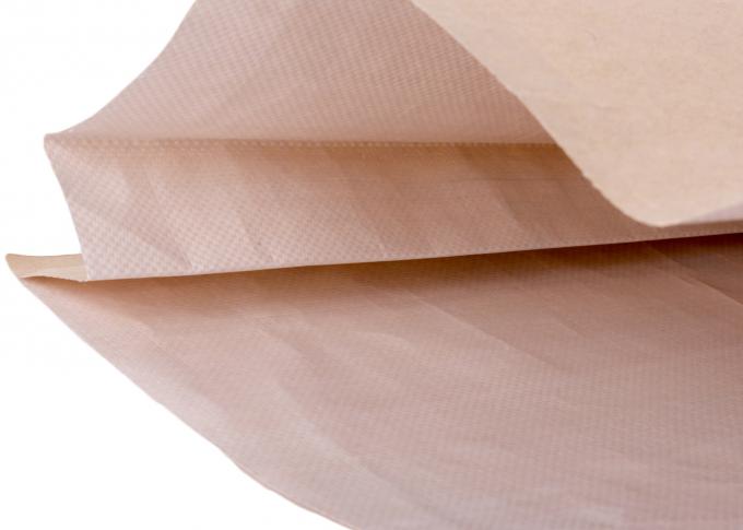 O saco de papel plástico tecido com três selo lateral PP laminou o material do papel de embalagem