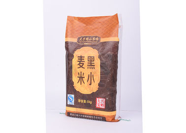 China Sacos tecidos PP impressos cor do arroz do polipropileno com lado transparente do reforço fornecedor