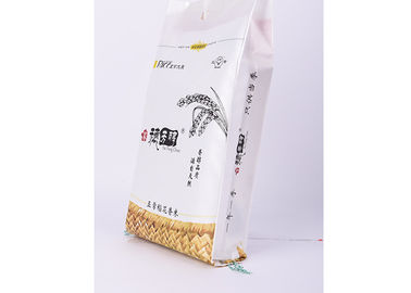 China Sacos de empacotamento do arroz branco com a costura da linha que sela 5kg 48 cm * tamanho de 23 cm fornecedor
