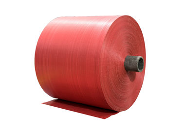 China Polipropileno vermelho o rolo tecido da tela para os PP tecidos ensaca/despede a anti tração respirável fornecedor