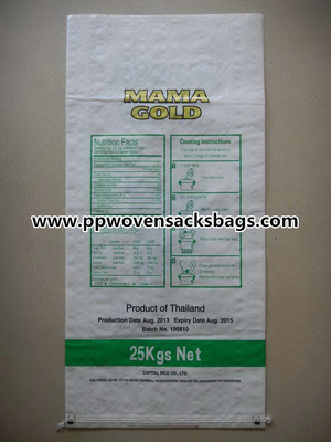 o arroz tecido PP de 25kg BOPP Lamiated ensaca/os sacos impressos Multi-cor do arroz OURO das MAMÃES Fornecedor