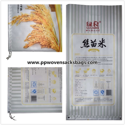 Gesseted transparente BOPP laminou os sacos, sacos de empacotamento laminados para o arroz Fornecedor