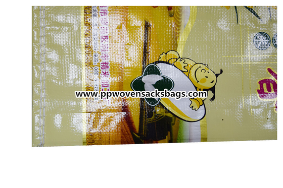 Saco tecido sacos de plástico laminado impressão do arroz do polipropileno de Bopp do Gravure Fornecedor