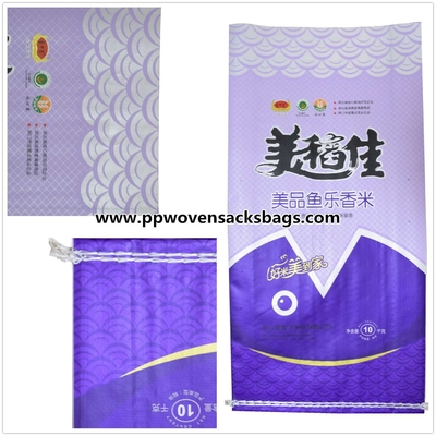 O polipropileno tecido roxo despede sacos de Bopp para 10kg o pacote, 14" x 24" Fornecedor
