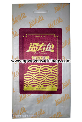 Sacos laminados BOPP tecidos PP transparentes com o punho para o arroz Fornecedor
