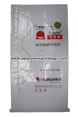 BOPP branco laminou sacos tecidos PP para a embalagem adesiva da resina 20kgs Fornecedor