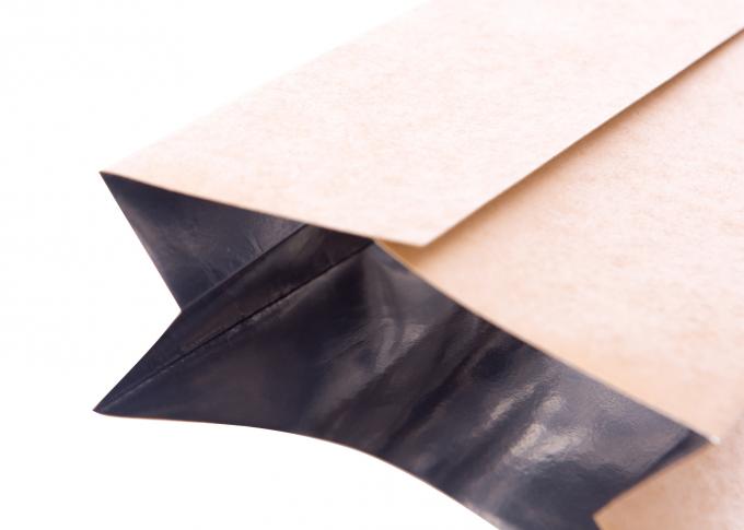 Os sacos de papel plásticos brancos do papel de embalagem de Brown Vendem por atacado a linha UV de Priting 17 densamente