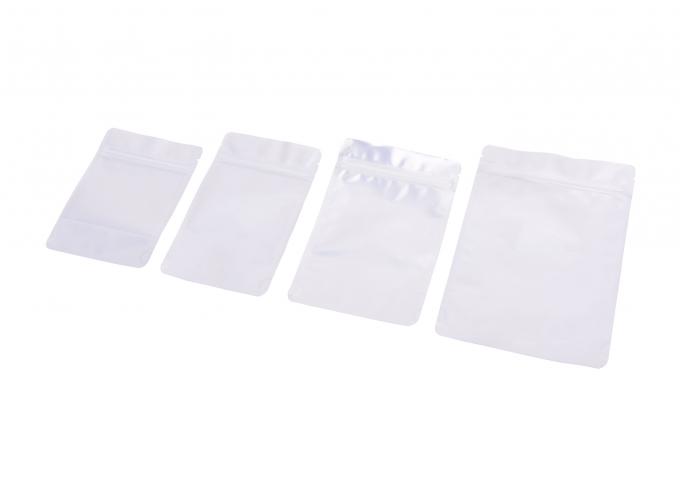 O plástico da transparência Zippered sacos laminados BOPP do armazenamento com a folha de alumínio da prova da água alinhada