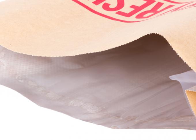Os PP tecidos laminaram o peso de carga de empacotamento dos sacos 25kg do adubo do papel de embalagem de Brown