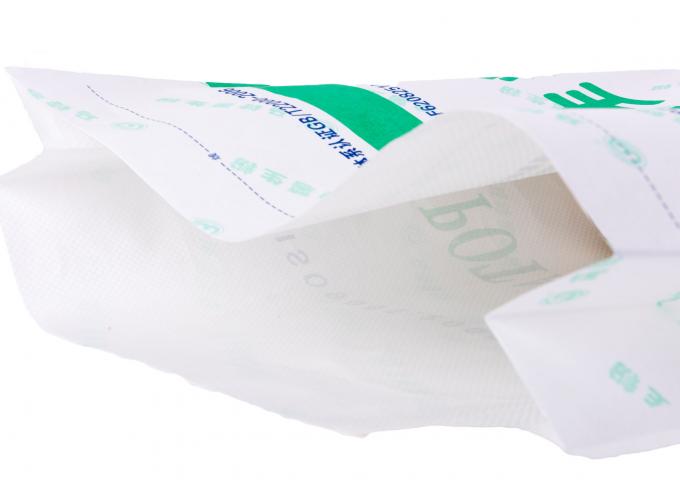 Os sacos tecidos polipropileno do papel de embalagem de Brown de 3 camadas, costume imprimiram sacos do saco da alimentação